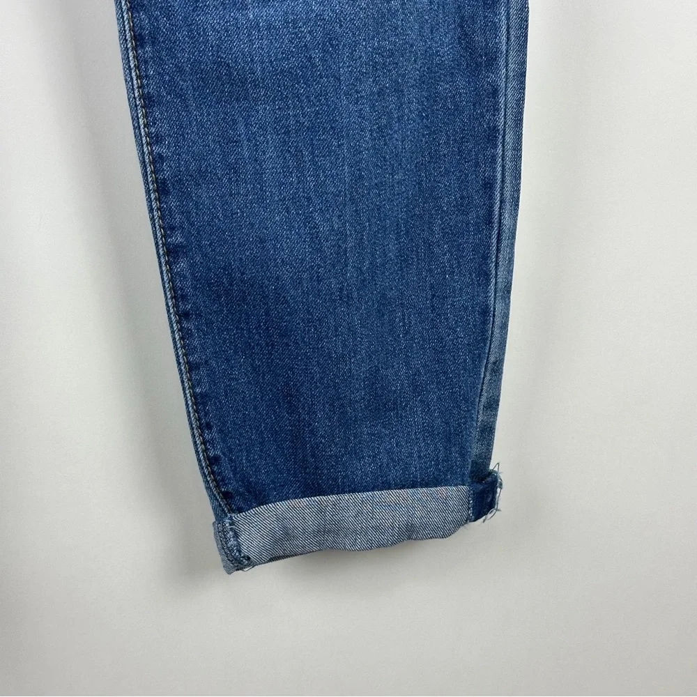 Blue Spice Women's Medium Wash Ankle Mom Jean